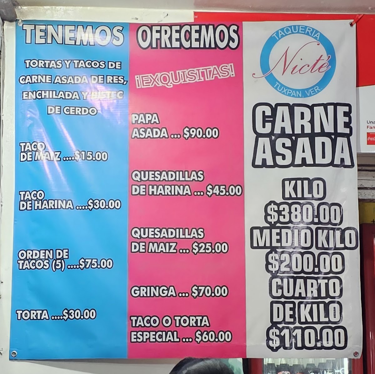 taqueria Nicte Menu - Image 1